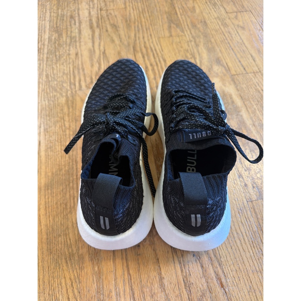 NOBULL Black Knit Runner Womens 9 Mens 7.5 Training Running Shoes Sneakers Scuff - Picture 3 of 7